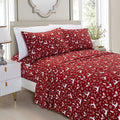 Wrinkle-Resistant Luxury Soft Bed Sheets Holiday Pattern 1500 Thread Count Percale Egyptian Quality Softness Wrinkle and Fade Resistant... - Luxury Bed Sheet Set with Deep Pockets - Default Title