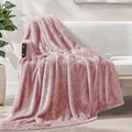 Lightweight Warm Plush Fuzzy Large Fleece Throw Blanket (50" x 70", Dusty Pink)- Soft, Warm and Lightweight - Lightweight Plush Warm Blanket for All Seasons - Default Title