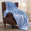 Cozy Fleece Plush Fuzzy Large Fleece Throw Blanket (50" x 70", Mixed Cobalt Blue)- Soft, Warm and Lightweight - Cozy Fleece Throw Blanket for Couch & Bed - Default Title