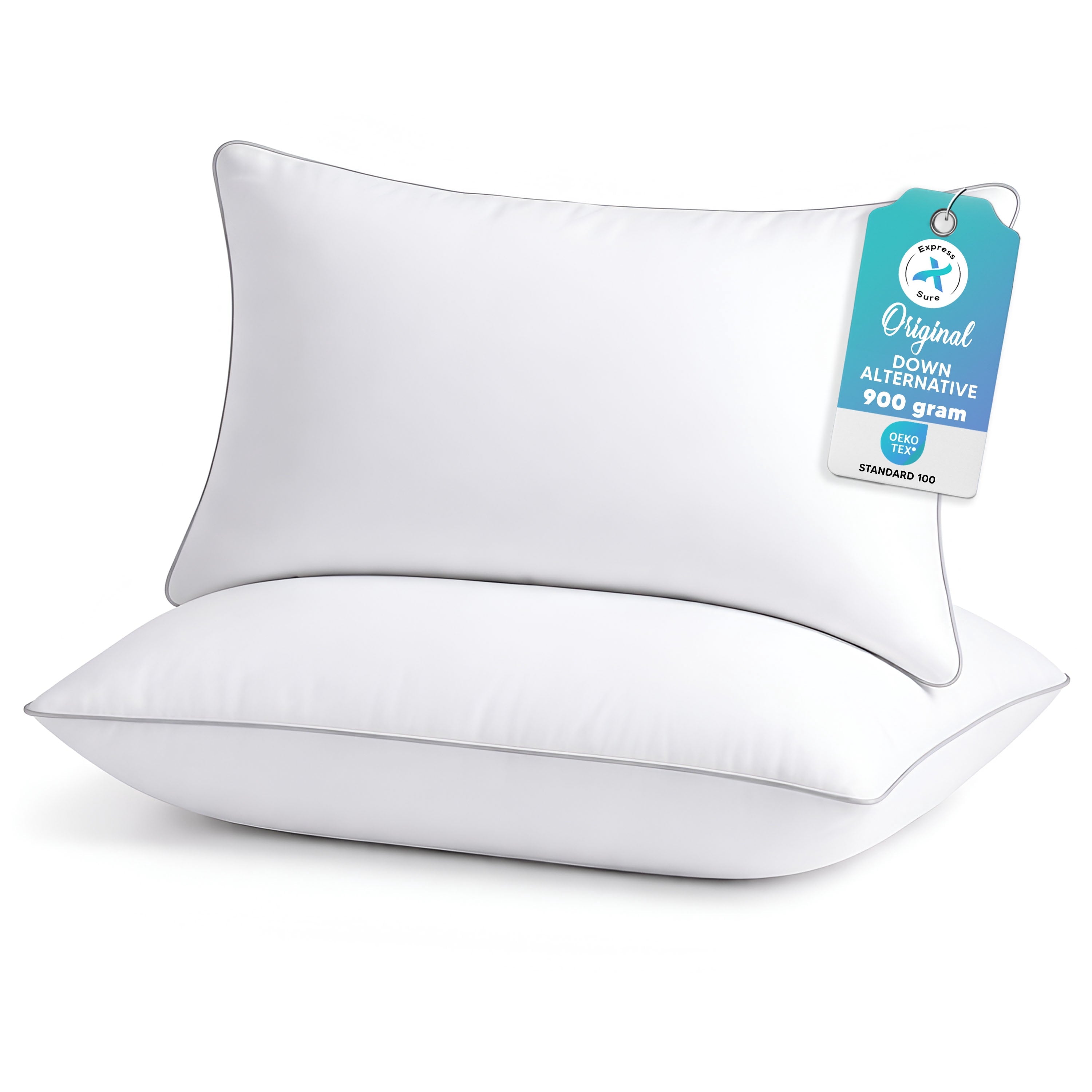 Fluffy Shredded 2-Pack Standard Bed Pillows – Soft, Breathable & Hypoallergenic for Better Sleep - Ergonomic Memory Foam Pillow for Neck Pain Support - Default Title
