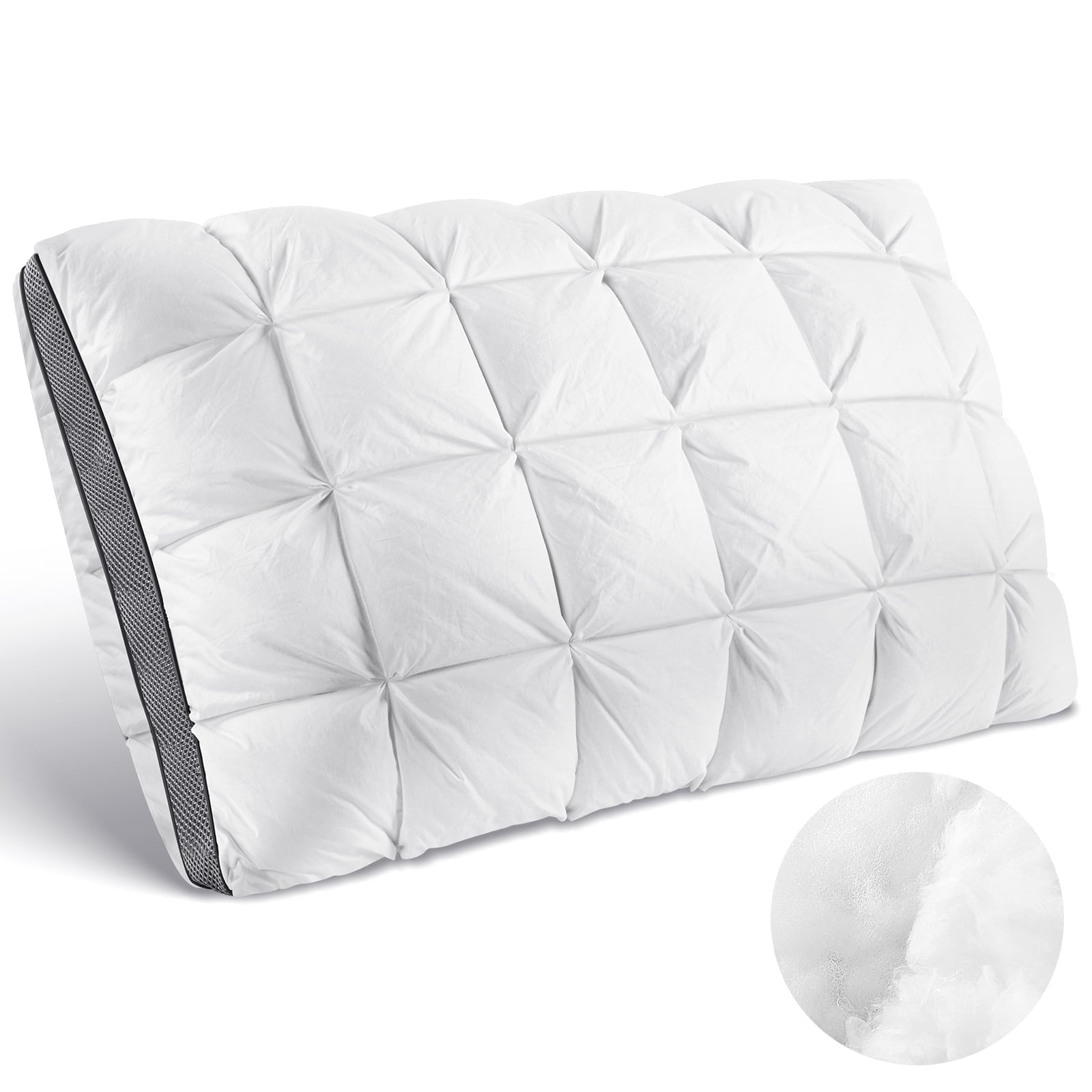 Orthopedic Support Hotel Cervical Pillow for Sleeping – Ergonomic Contour Neck Support Bed Pillow, Fluffy and Supportive for Side, Back ... - Ergonomic Memory Foam Pillow for Neck Pain Support - Default Title