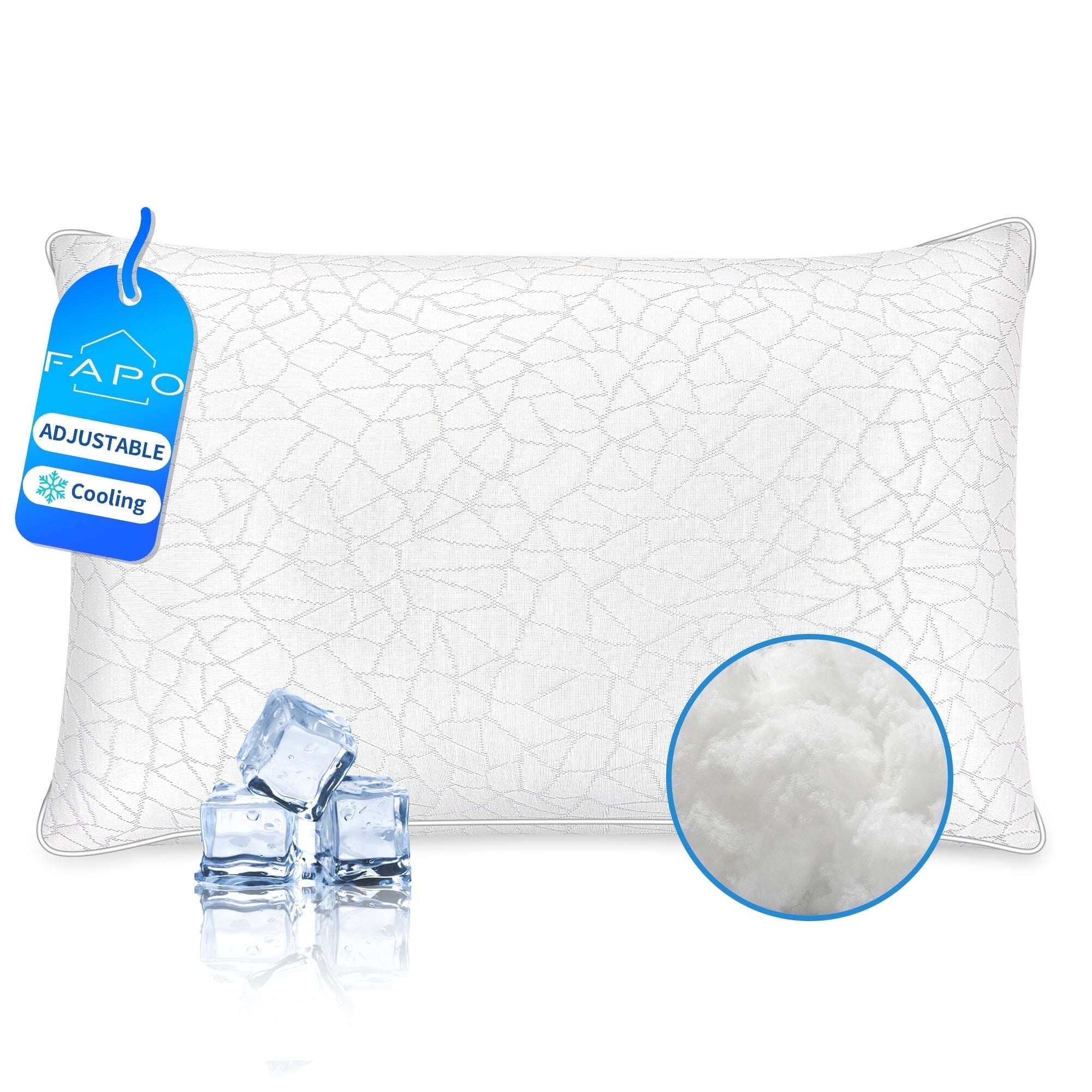 Ergonomic Memory Foam Queen Size Bed Pillows 1-Pack,2.2lb High Quality Down Alternative Filled,3D Breathable Cover,Hotel Collection Pillows... - Decorative Throw Pillow Cushion for Sofa & Bed - Default Title
