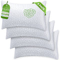 Ergonomic Memory Foam Queen Size Bed Pillows 4-Pack,3.3lb Shredded Memory Foam Filled,Hyper Soft & 3D Breathable Cooling Desigh Cover Fitti... - Hotel Quality Plush Sleeping Pillows - Default Title