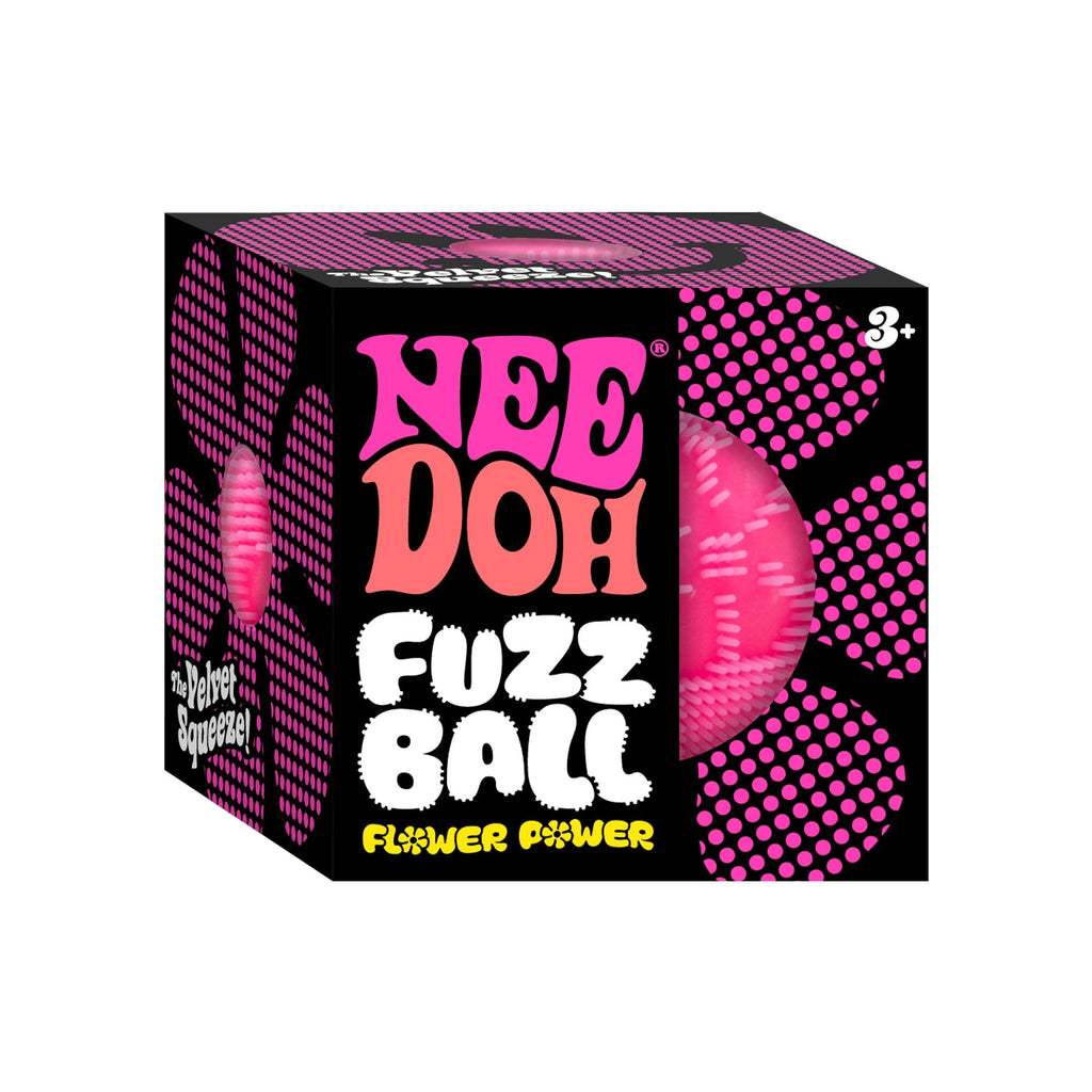 Ultra-Soothing Touch NeeDoh Fuzz Ball Flower Power | Signature Elm Point - Spiky Textured Groovy Glob for Sensory Therapy Detail