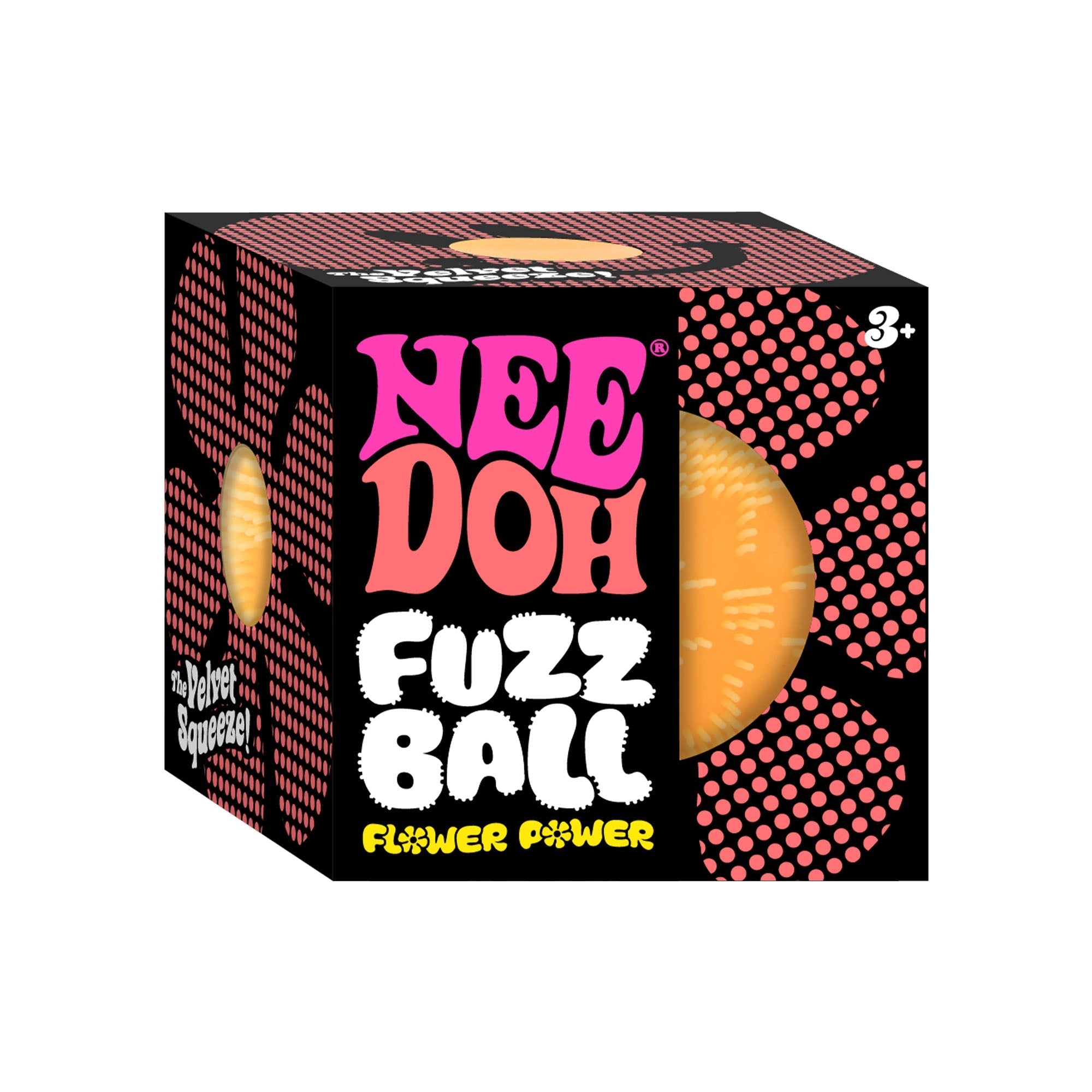 Ultra-Soothing Touch NeeDoh Fuzz Ball Flower Power | Signature Elm Point - Spiky Textured Groovy Glob for Sensory Therapy Detail