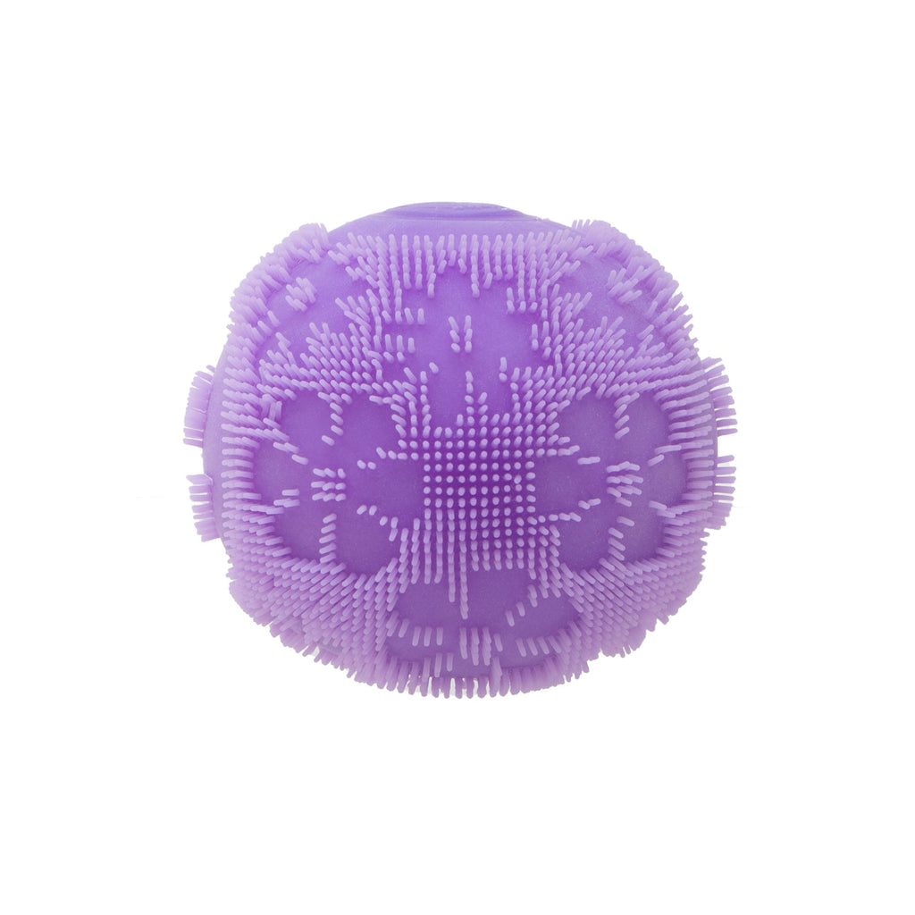 Ultra-Soothing Touch NeeDoh Fuzz Ball Flower Power | Signature Elm Point - Spiky Textured Groovy Glob for Sensory Therapy Detail
