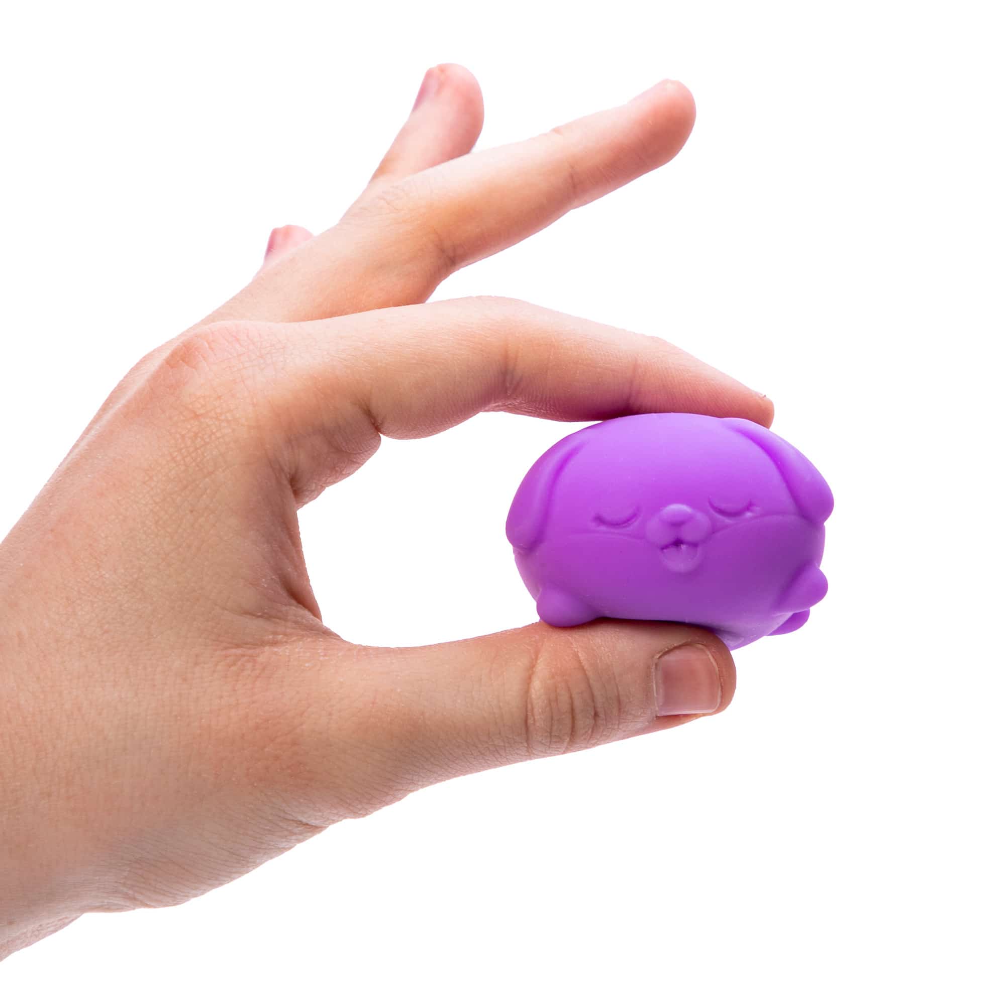 Pocket-Sized Mini Teenie NeeDoh Funky Pup | Edition Copper Bloom - Mini Groovy Glob Portable Stress Toy Set Detail