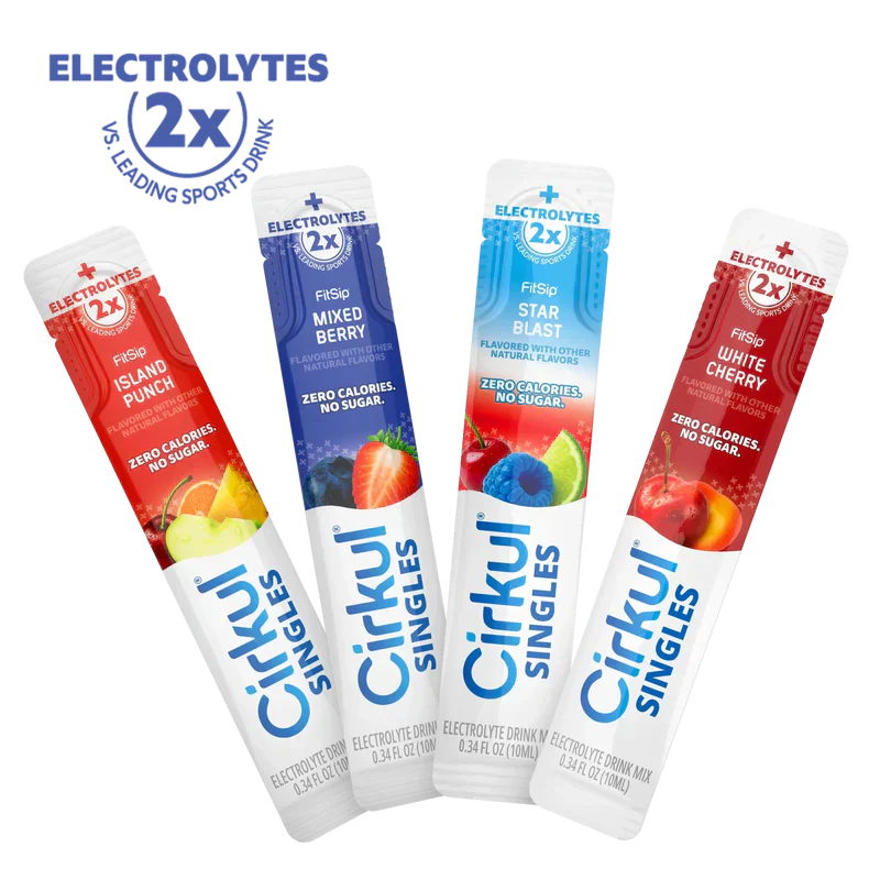 Zero-Calorie 16-Pack  Singles FitSip Bundle J8XB - Electrolyte Hydration Enhanced Taste Cartridges - Default Title