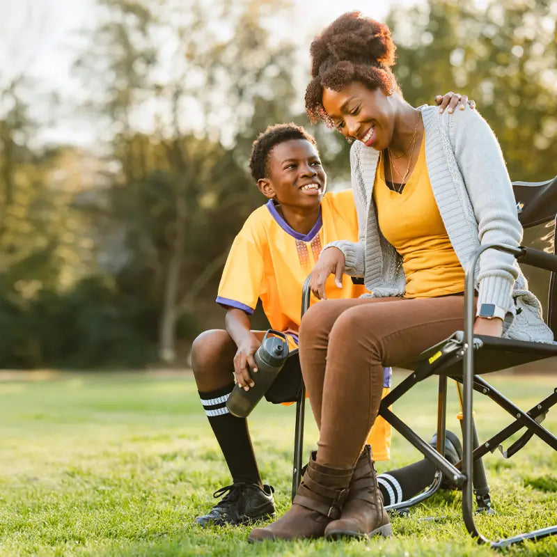 Premium All-Weather Freestyle Rocker - Choice 711 - Patented Spring-Action Rocking Chair for Camping Detail