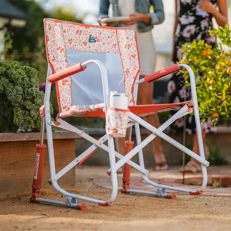 Premium All-Weather Freestyle Rocker - Choice 711 - Patented Spring-Action Rocking Chair for Camping Detail