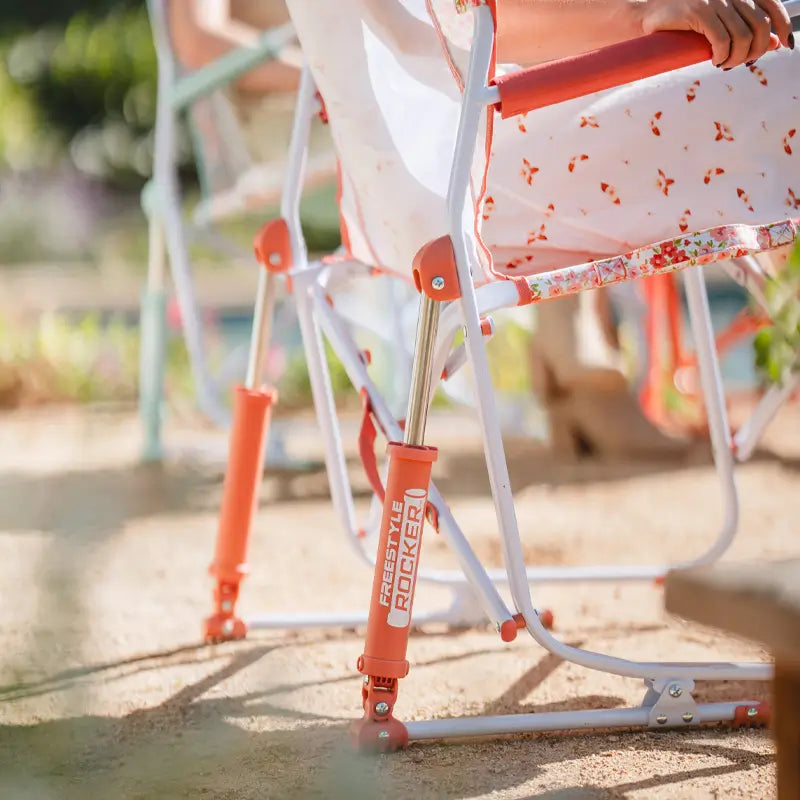 Premium All-Weather Freestyle Rocker - Choice 711 - Patented Spring-Action Rocking Chair for Camping Detail
