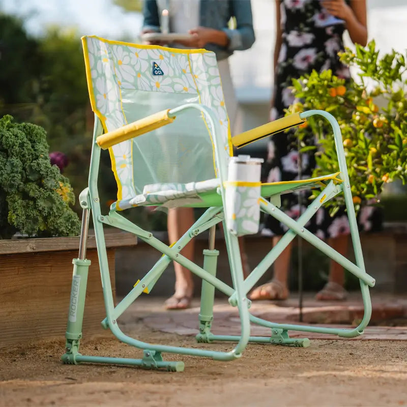 Premium All-Weather Freestyle Rocker - Choice 711 - Patented Spring-Action Rocking Chair for Camping Detail