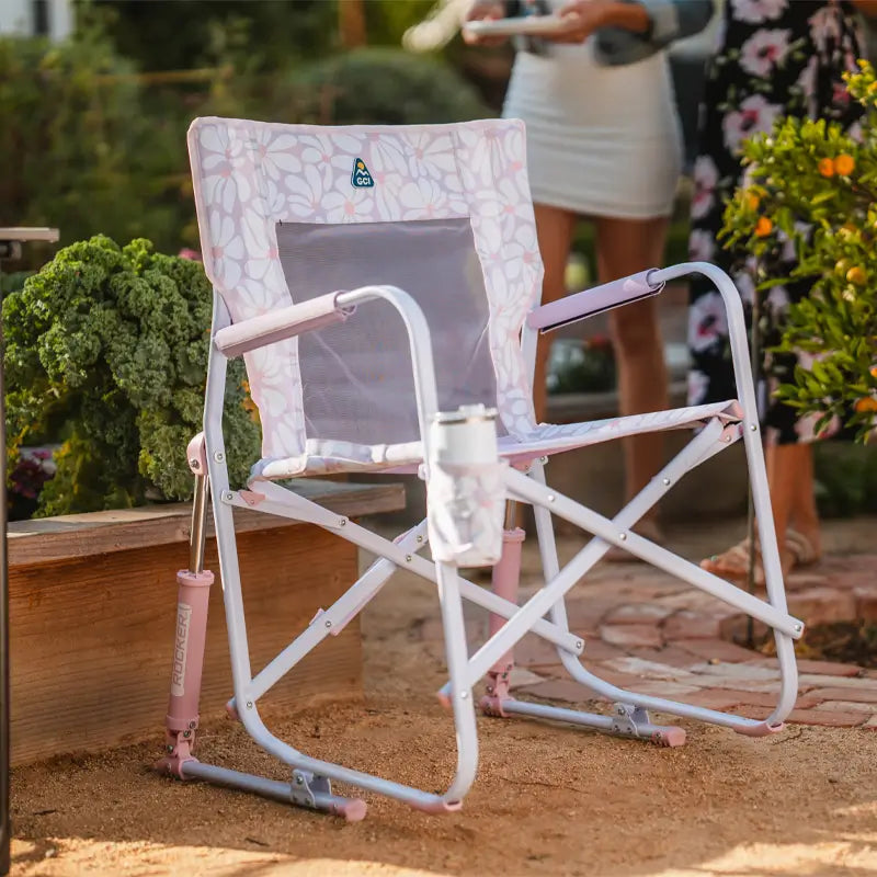 Premium All-Weather Freestyle Rocker - Choice 711 - Patented Spring-Action Rocking Chair for Camping Detail