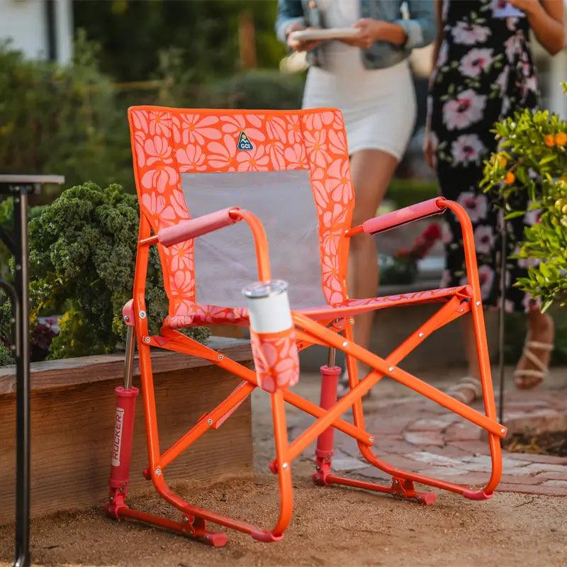 Premium All-Weather Freestyle Rocker - Choice 711 - Patented Spring-Action Rocking Chair for Camping Detail