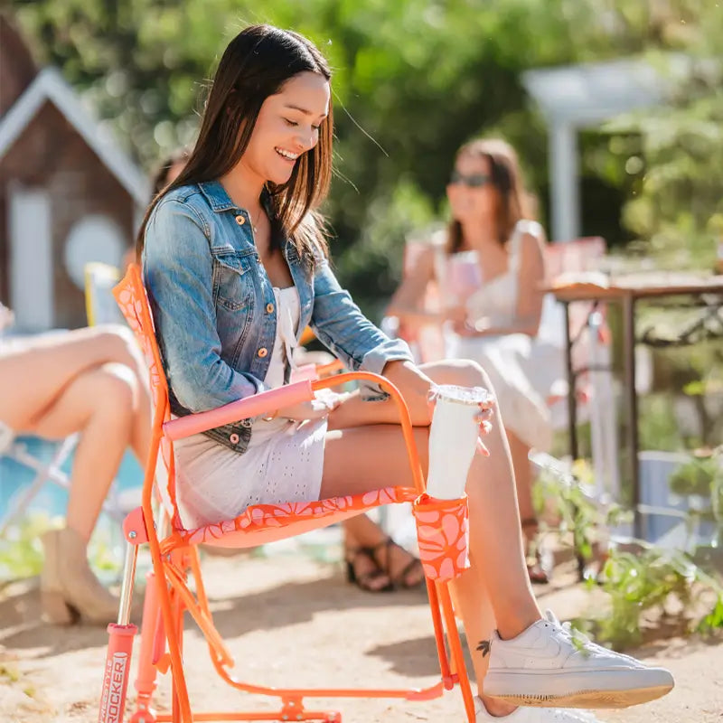 Premium All-Weather Freestyle Rocker - Choice 711 - Patented Spring-Action Rocking Chair for Camping Detail