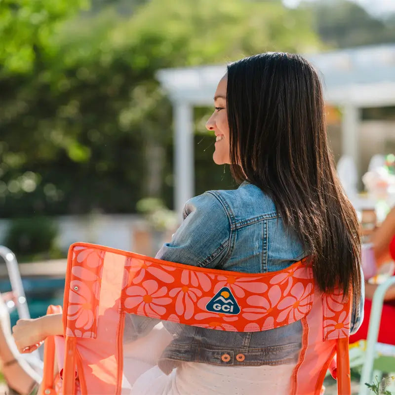 Premium All-Weather Freestyle Rocker - Choice 711 - Patented Spring-Action Rocking Chair for Camping Detail
