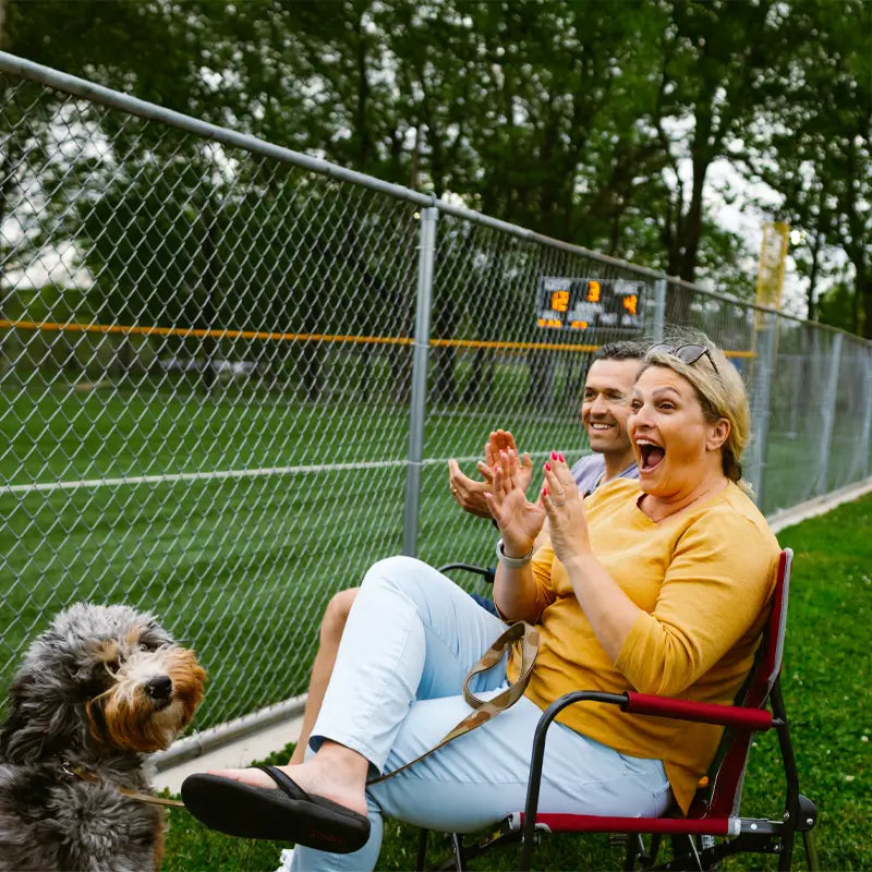 Premium All-Weather Freestyle Rocker - Choice 711 - Patented Spring-Action Rocking Chair for Camping Detail