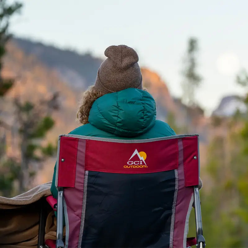 Premium All-Weather Freestyle Rocker - Choice 711 - Patented Spring-Action Rocking Chair for Camping Detail