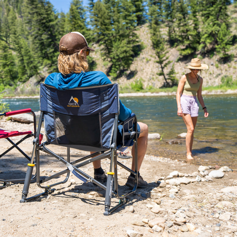Patented Spring-Action Freestyle Rocker XL - Choice 552 - RoadTrip Rocker Smooth Motion Camp Chair Detail
