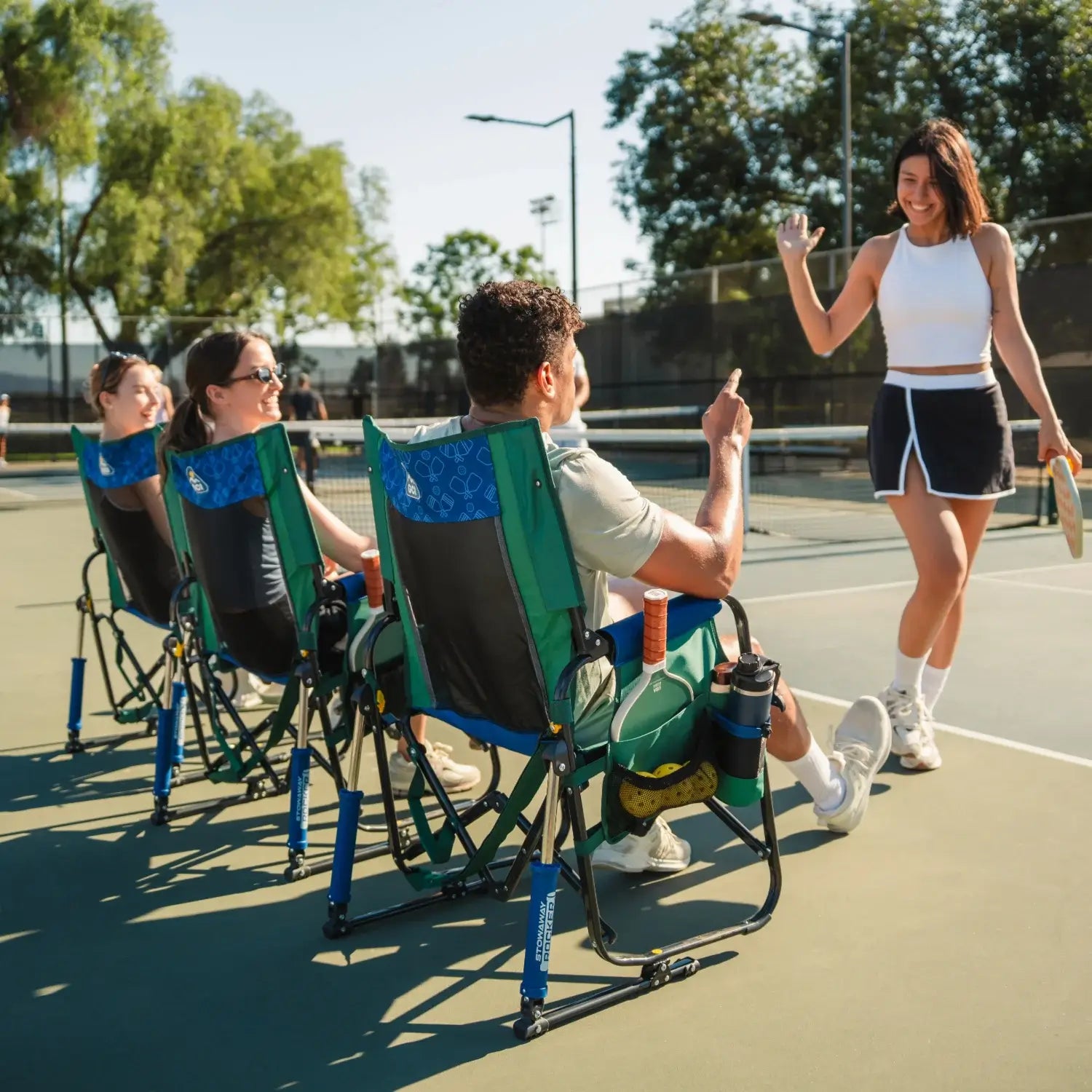 Heavy-Duty Freestyle Stowaway Rocker - Choice 794 - RoadTrip Rocker Smooth Motion Camp Chair Detail