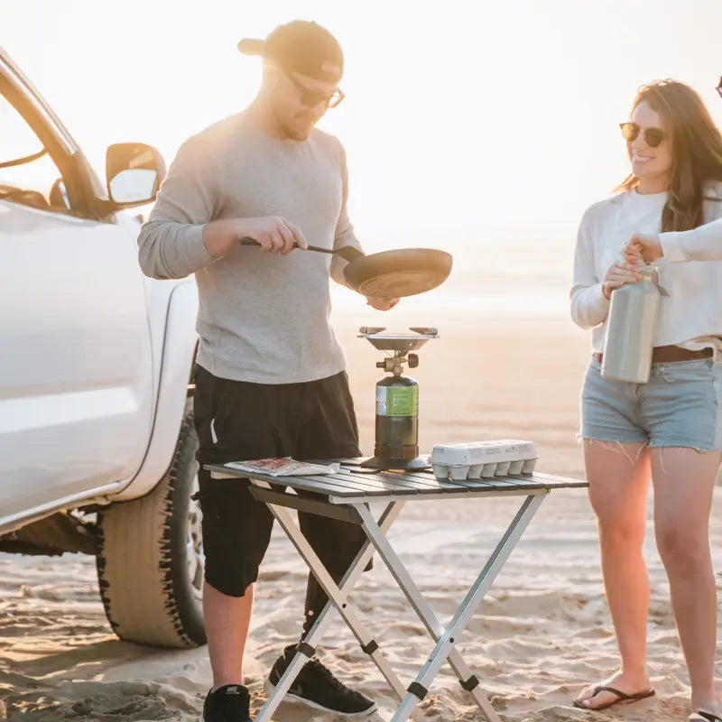 Portable Staging Compact Camp Table 25 - Choice 214 - Portable Camping Table with Heat-Resistant Countertop Detail