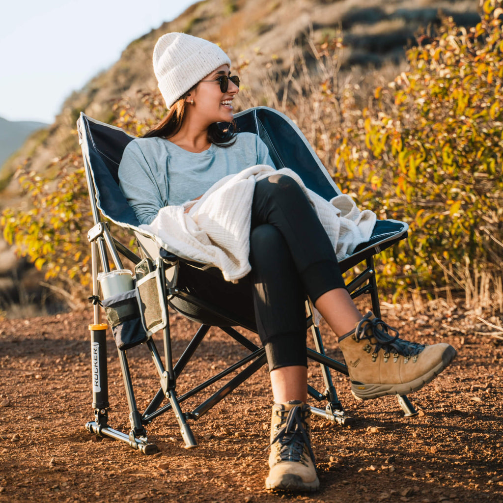 Patented Spring-Action Pod Rocker - Choice 933 - Freestyle Rocker Portable Outdoor Folding Chair Detail