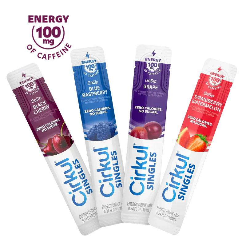 Natural Fruit Flavored 16-Pack  Singles GoSip Bundle H74N - Sugar-Free Fruit Flavor Cartridge Refill - Default Title