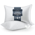 Hotel Collection Goose Feather Pillows Queen Size Set of 2, Hotel Down Bed Pillow for Sleeping,Soft 600 TC Cotton Cover - Ergonomic Memory Foam Pillow for Neck Pain Support - Default Title