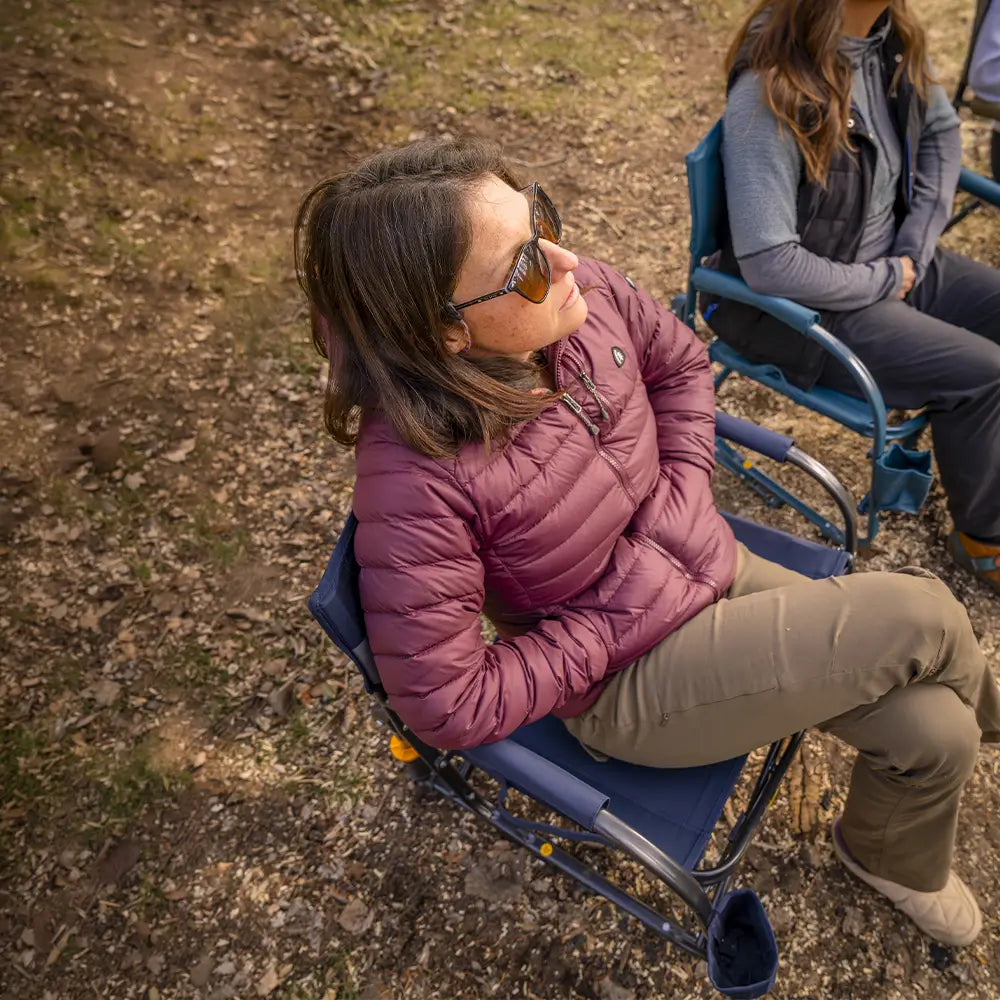 Patented Spring-Action Grab & Go Rocker - Choice 551 - Freestyle Rocker Portable Outdoor Folding Chair Detail