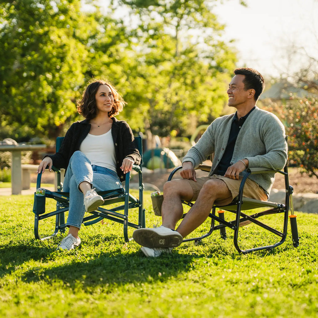 Patented Spring-Action Grab & Go Rocker - Choice 551 - Freestyle Rocker Portable Outdoor Folding Chair Detail