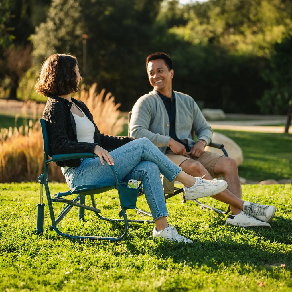Patented Spring-Action Grab & Go Rocker - Choice 551 - Freestyle Rocker Portable Outdoor Folding Chair Detail