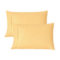 Decorative Plump Solid Print Pillow Cases, King, Beige, 2-Pieces - Hotel Quality Plush Sleeping Pillows - Default Title