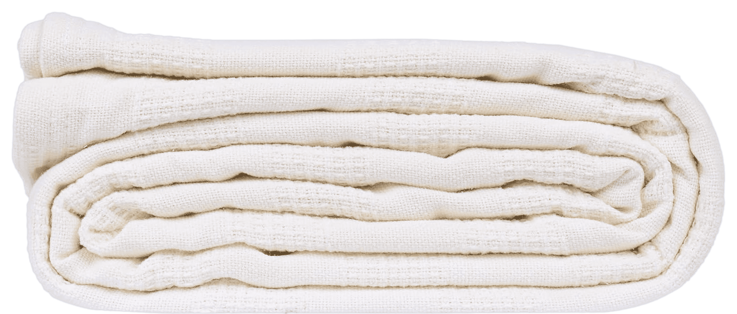 Lightweight Warm Hospital Thermal Blanket Throw Snag Free | 100% Cotton | Twin 66"x90" | White (1) - Luxury Knitted Decorative Throw Blanket with Fringes - Default Title