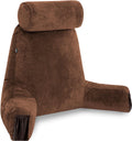 Hotel Collection Medium Chocolate Brown, Backrest - Detach Neck Roll, Removable Cover - Hotel Quality Plush Sleeping Pillows - Default Title