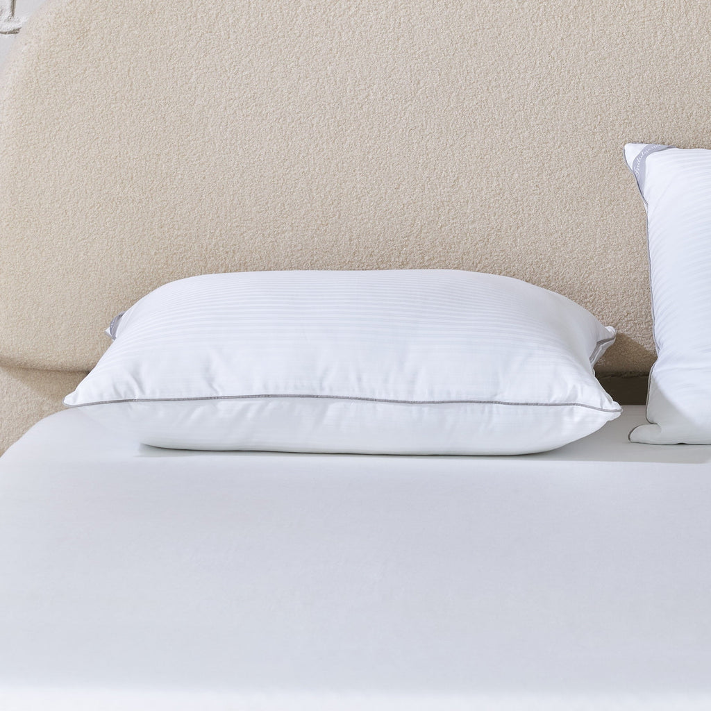 Orthopedic Support Down Alternative Bed Pillow, Standard/Queen - Hotel Quality Plush Sleeping Pillows - Default Title