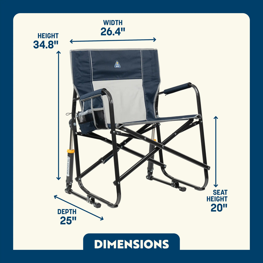 Patented Spring-Action Freestyle Rocker XL - Choice 552 - RoadTrip Rocker Smooth Motion Camp Chair Detail
