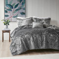 Hypoallergenic Cloud King/Cal King Size Comforter Sets, Velvet Bedding Comforter Set for All Seasons, Grey Bedding Set with Decor Pillow, ... - Hypoallergenic Ultra-Fluffy Quilt for Winter - Default Title