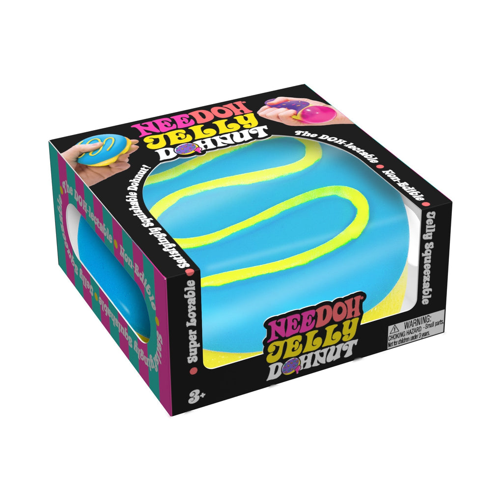 Whimsical Doughnut Jelly Dohnut NeeDoh | Signature Seaside Lane - Deliciously Soft Cupcake Sensory Glob - Surprise Me! (Random Style)