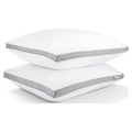 Decorative Plump 2 Pack Cotton Down Alternative Pillows,Queen Size Bed Pillows Gusseted Hypoallergenic - Ergonomic Memory Foam Pillow for Neck Pain Support - Default Title