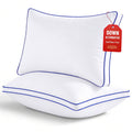 Decorative Plump Pillows Queen Size Set of 2 Bed Pillows 2 Pack Down Alternative Hotel Pillows for Side Sleepers and Back Sleepers Gus... - Hotel Quality Plush Sleeping Pillows - Default Title