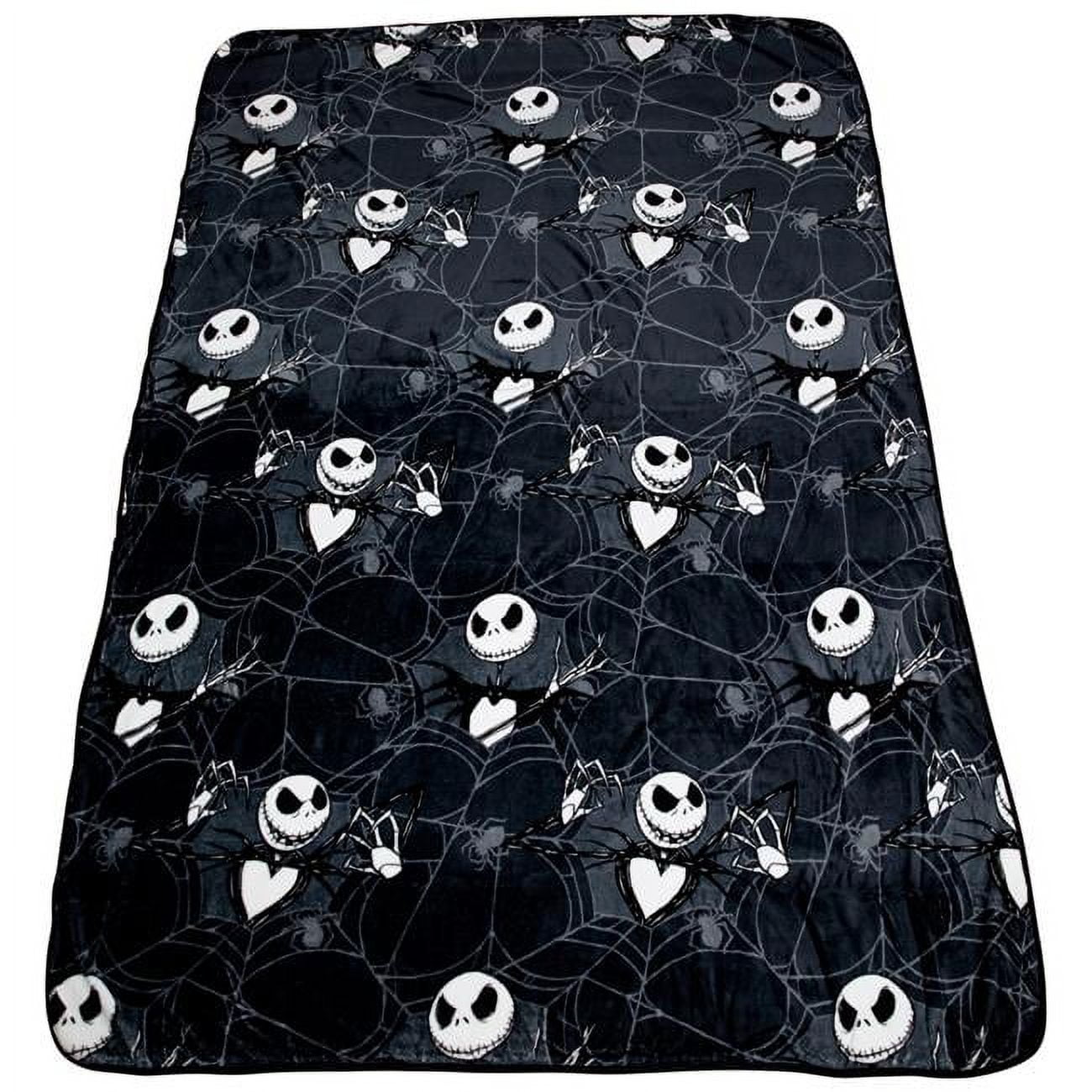 Decorative Knitted Nightmare Before Christmas Jack Skellington 62x90 Plush Throw Blanket, 100% Polyester - Lightweight Plush Warm Blanket for All Seasons - Default Title