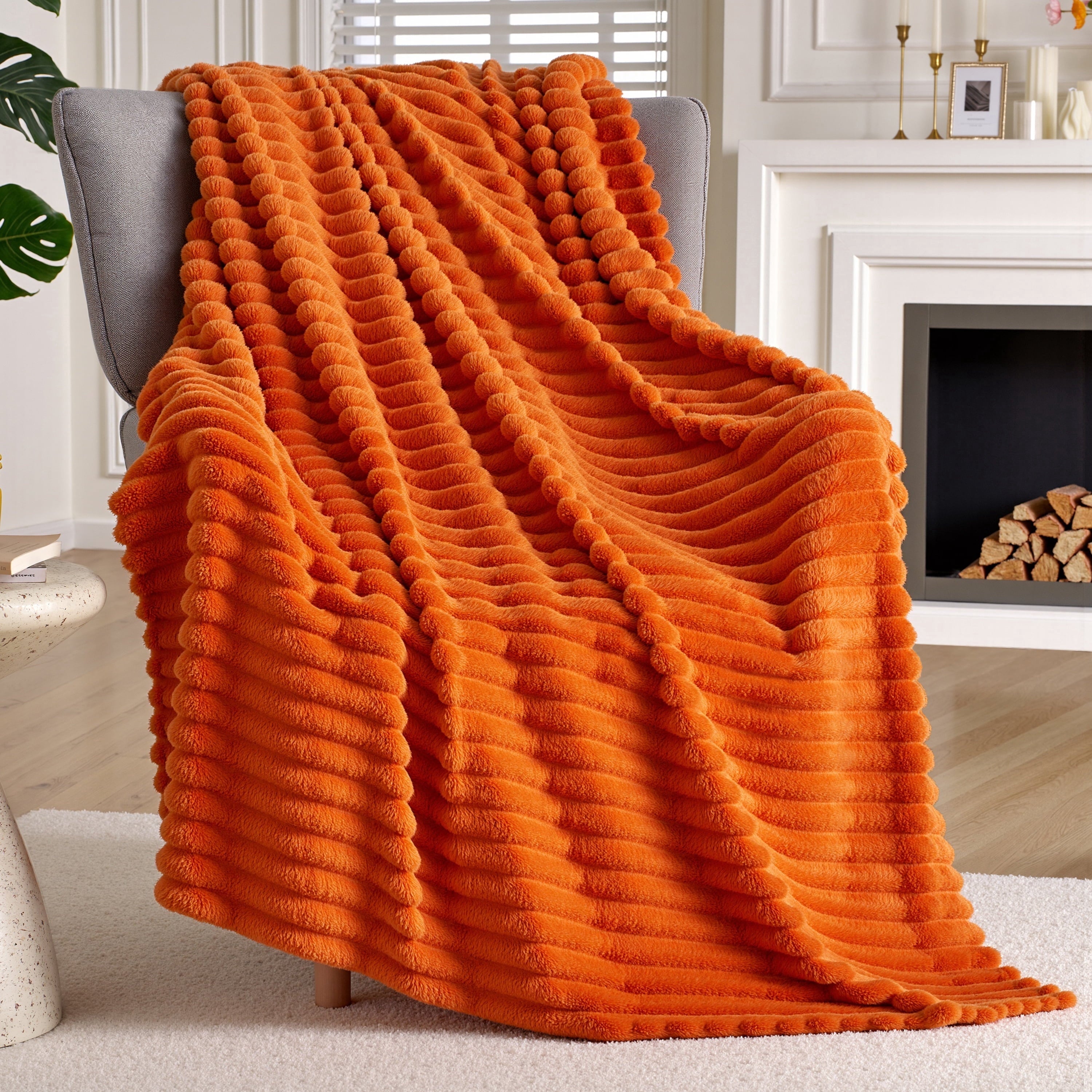 Decorative Knitted Throw Blanket for Couch,Bed,Sofa,Soft Throw Blanket Knitted,Gifts for Women Mom Girls,Throw Home Room Decor Aesthetic... - Cozy Fleece Throw Blanket for Couch & Bed - Default Title