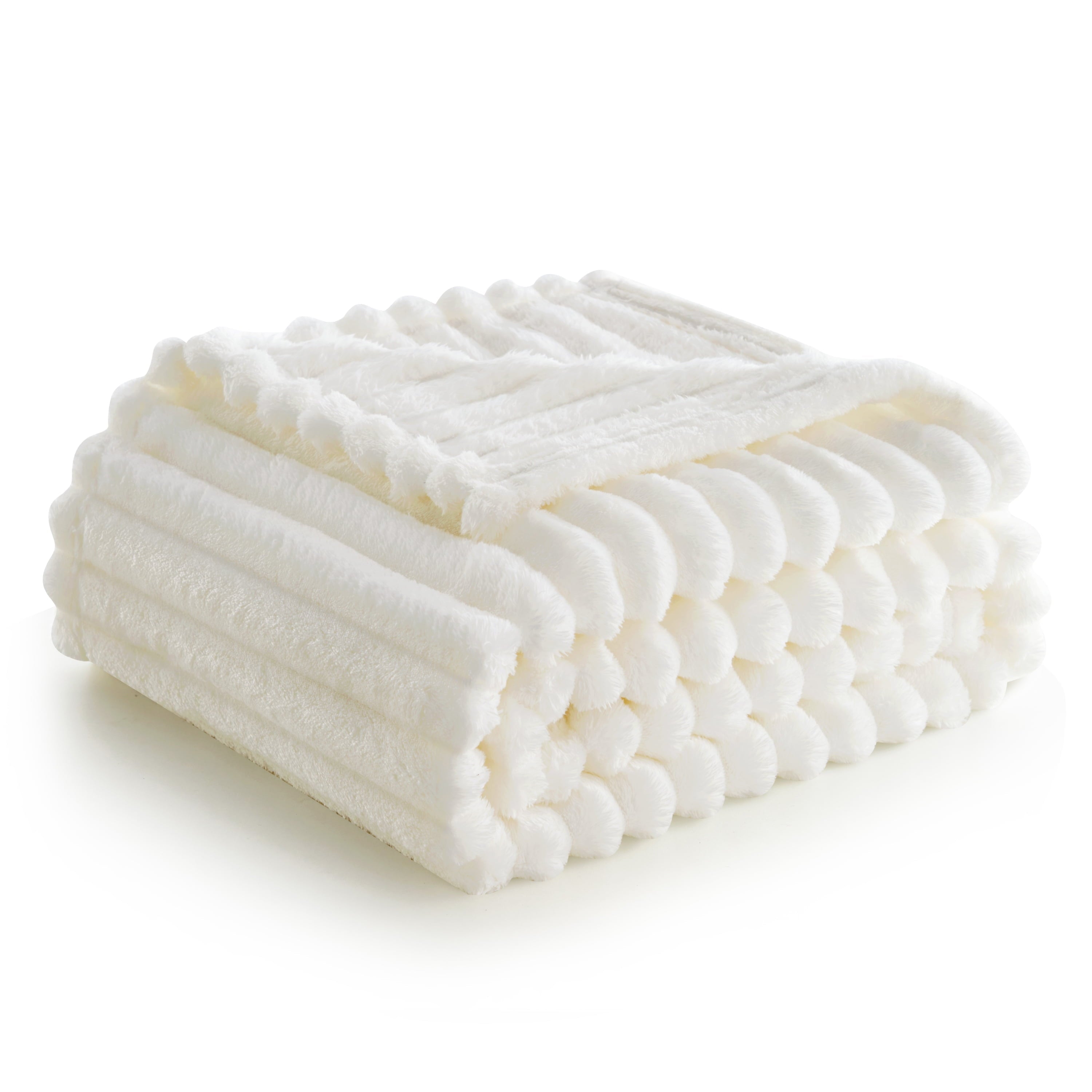 Lightweight Warm Throw Blanket for Couch,Bed,Sofa,White Flannel Blanket,Soft Throw Blanket ,Gifts for Women Mom Girls,Throw Home Room ... - Lightweight Plush Warm Blanket for All Seasons - Default Title