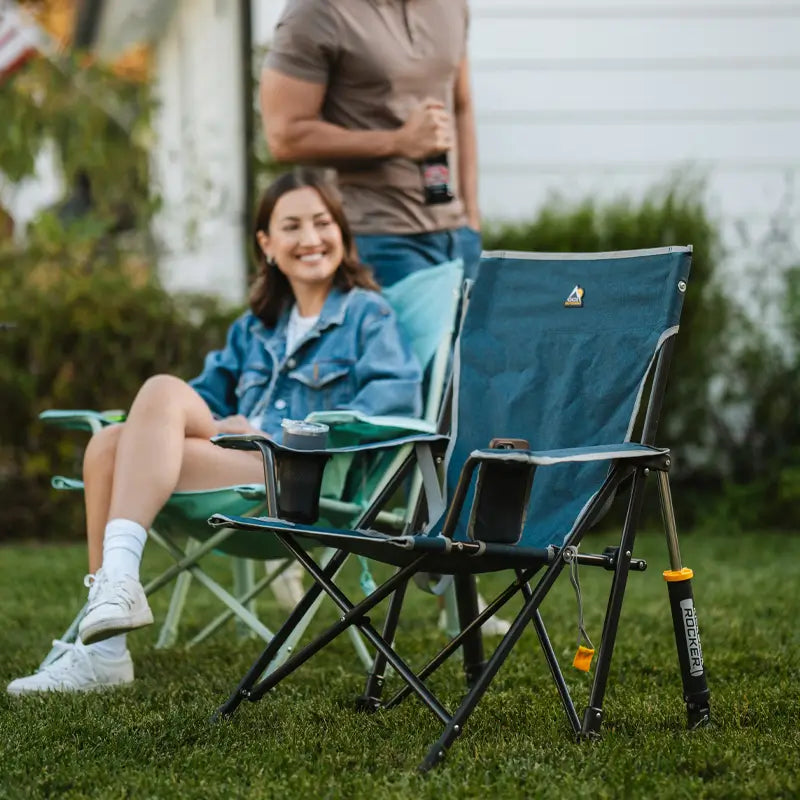 Smooth Motion Kickback Rocker - Choice 345 - RoadTrip Rocker Smooth Motion Camp Chair Detail