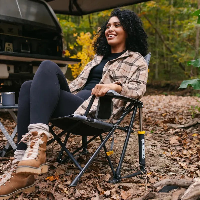 Smooth Motion Kickback Rocker - Choice 345 - RoadTrip Rocker Smooth Motion Camp Chair Detail