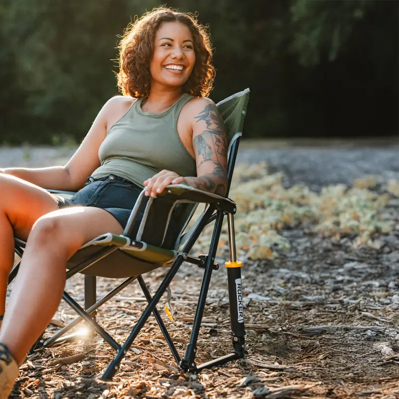 Smooth Motion Kickback Rocker - Choice 345 - RoadTrip Rocker Smooth Motion Camp Chair Detail
