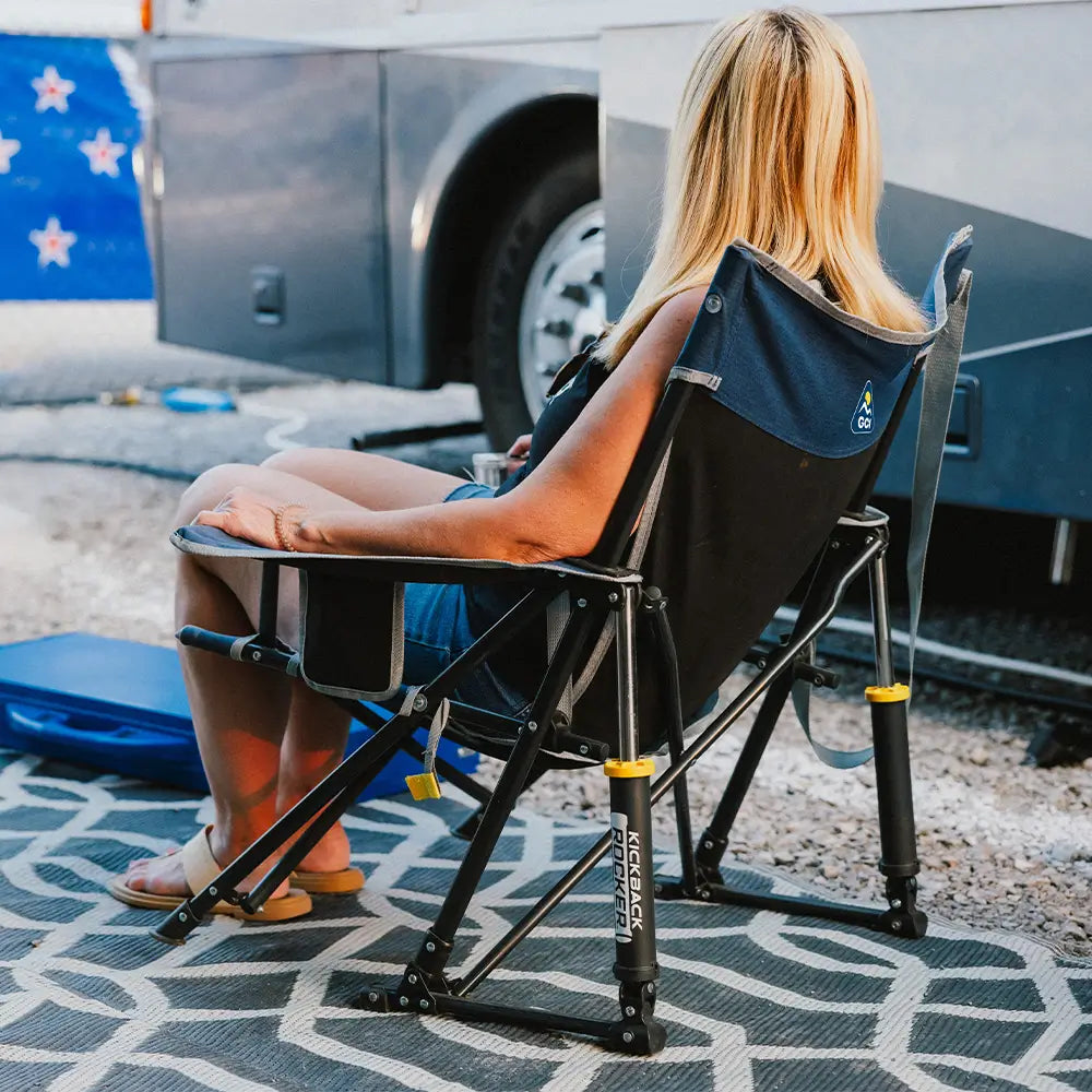 Smooth Motion Kickback Rocker - Choice 345 - RoadTrip Rocker Smooth Motion Camp Chair Detail
