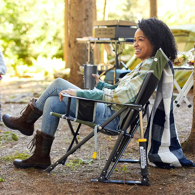 Smooth Motion Kickback Rocker - Choice 345 - RoadTrip Rocker Smooth Motion Camp Chair Detail