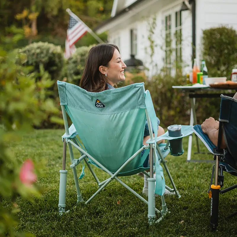 Smooth Motion Kickback Rocker - Choice 345 - RoadTrip Rocker Smooth Motion Camp Chair Detail