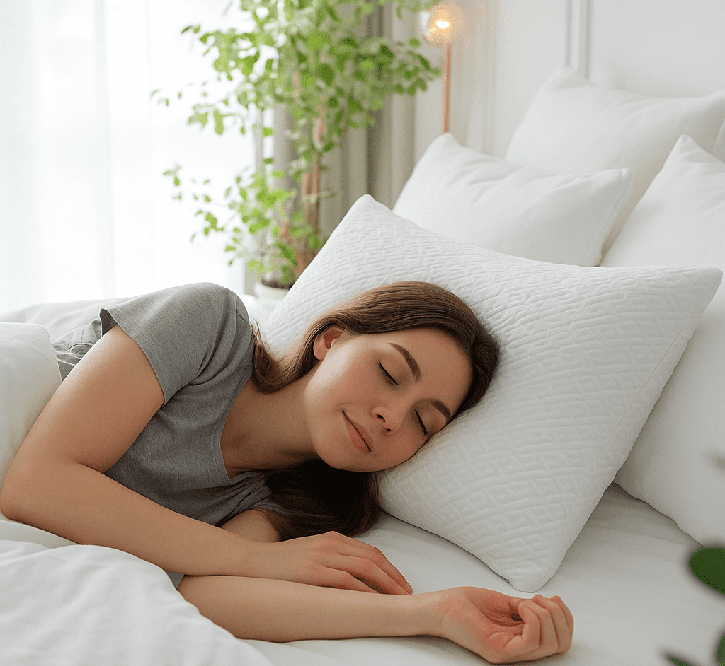 Orthopedic Support King Size Bamboo Pillow, Memory Foam Bed Pillows with Washable Pillowcases, King (1 Pack) - Hotel Quality Plush Sleeping Pillows - Default Title